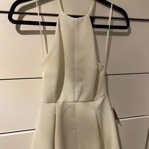 Zara halter dress - white